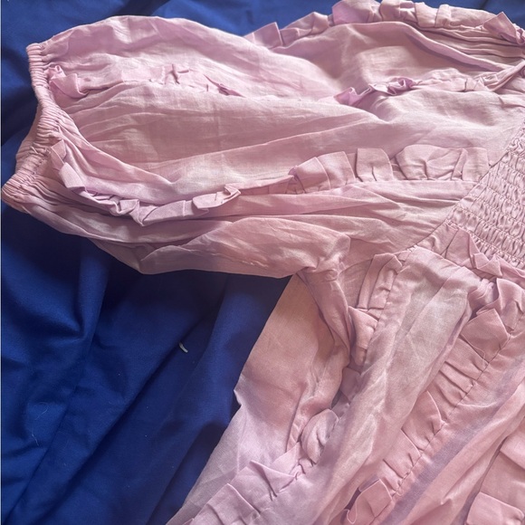 Lavender Ruffled Blouse - Picture 4 of 5